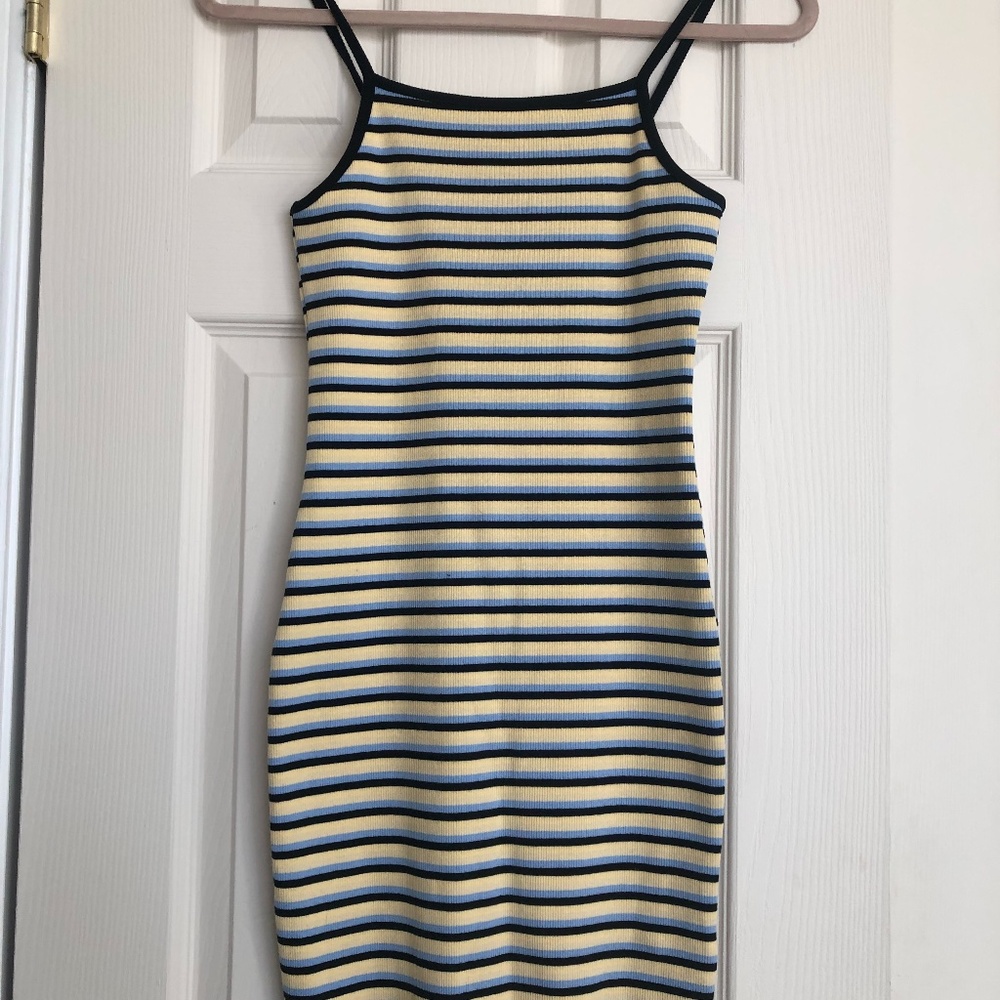 Stripped Bodycon Target Dress